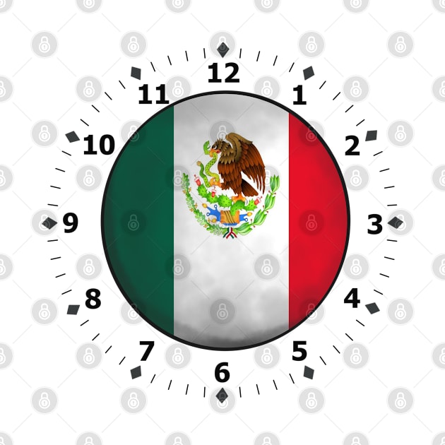 mexican flag clock by persa