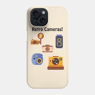 A collection of various Retro Cameras Phone Case