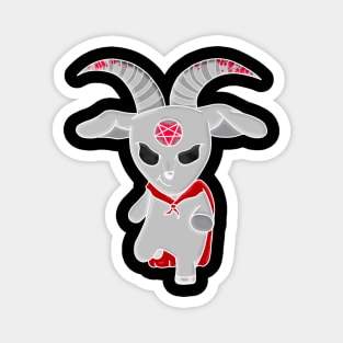 Satanic Light Grey Super Goat Magnet