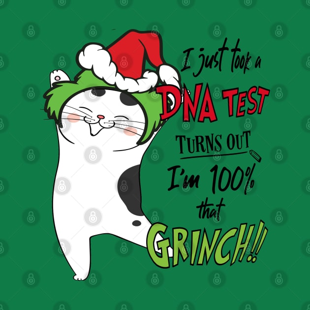 I Just Took A DNA Test Turns Out I'm 100% That Grinch Funny Ugly Christmas by albertperino9943