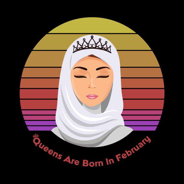 Queens are born in February Female in Hijab by SweetMay