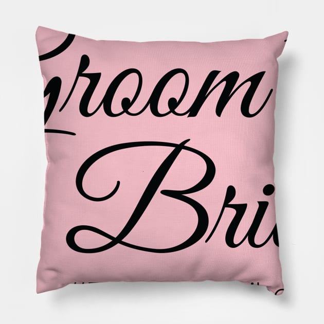 BRIDES GROOM Pillow by Grafck