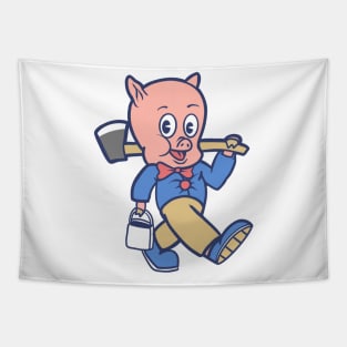 Retro Piggly Willy Tapestry