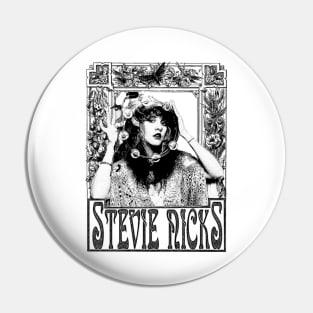 Stevie Nicks Metal Music Pin