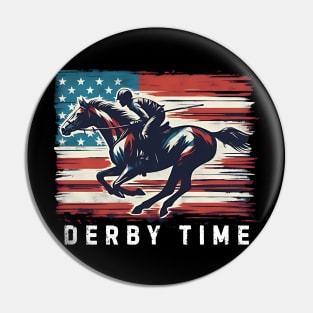 Derby time Horse racing lover Pin