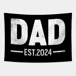 Dad Est 2024 Funny Father's Day Tapestry