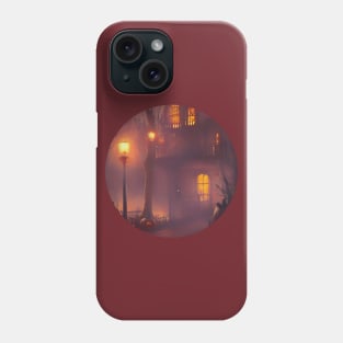 Halloween house in purple haze Phone Case