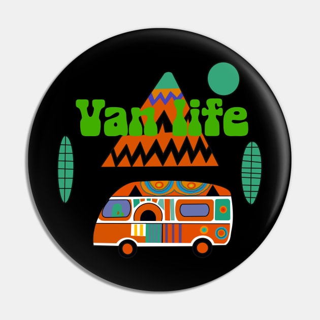 Van life Pin by Suzy Shackleton felt artist & illustrator