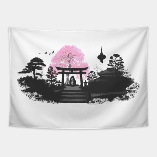 Sakura - Kyoto Japan Tapestry