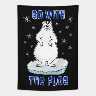 Go With The Floe Polar Bear Tapestry