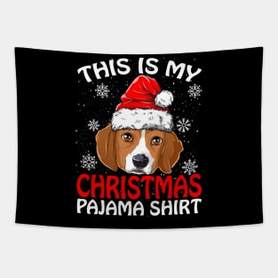 This is my Christmas Pajama Shirt BEAGLE Tapestry