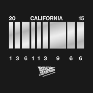 Delorean California 2015 License Plate T-Shirt