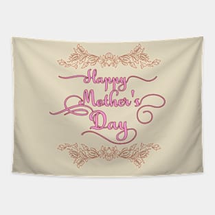 Happy Mother's Day Caligraphy Tapestry