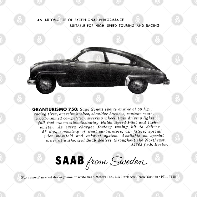 SAAB 96 - advert by Throwback Motors