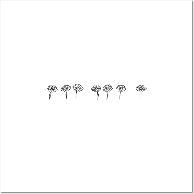 Dainty Daisy Minimalist Line Drawing - Dainty Daisy Minimalist