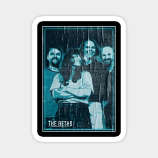 the beths // vintage faded style fan art Magnet