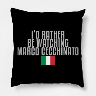 I'd rather be watching Marco Cecchinato Pillow