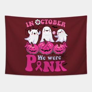 In October We Wear Pink Ghost Tapestry