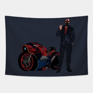 Cyberpunk Bike Tapestry