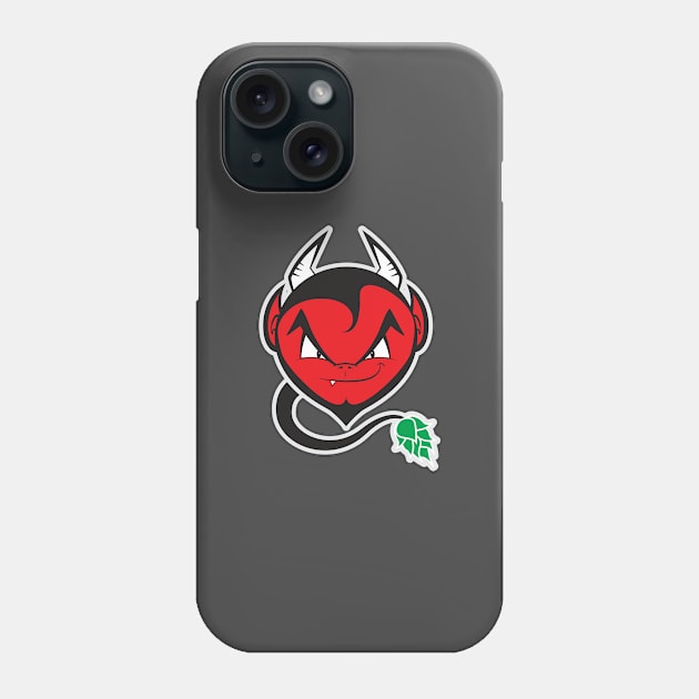 The Devil Made Me Brew It (smaller) Phone Case by Rabassa