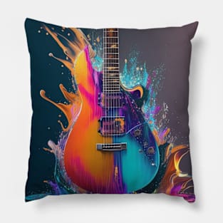 Splash Guitar Pillow