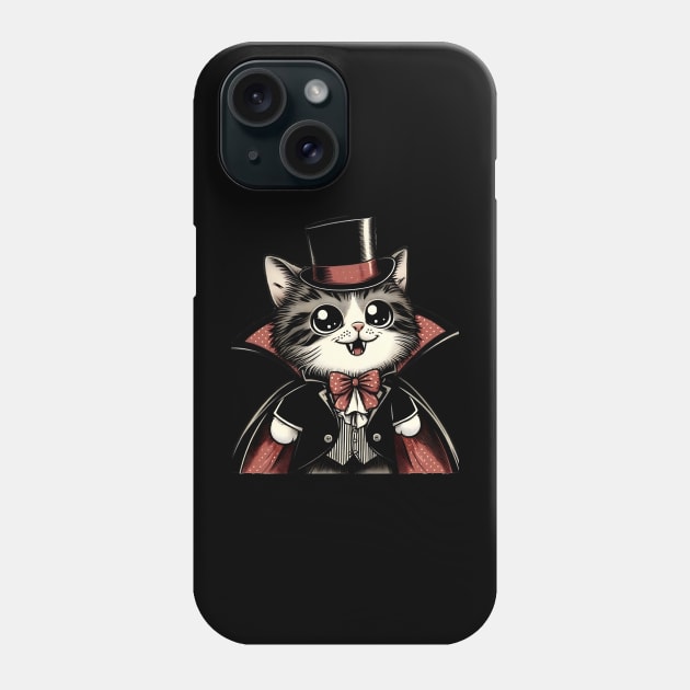 Vampire cat Phone Case by NightvisionDesign