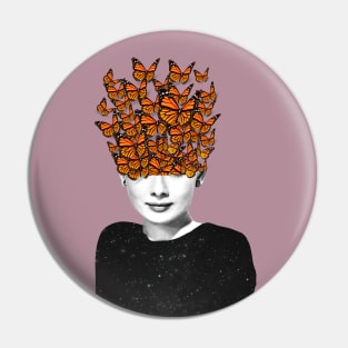 Butterfly lady Pin