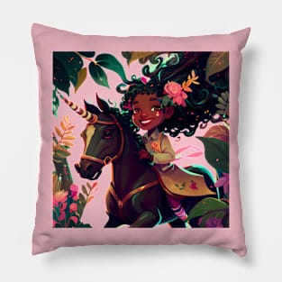 Unicorn Girl Pillow