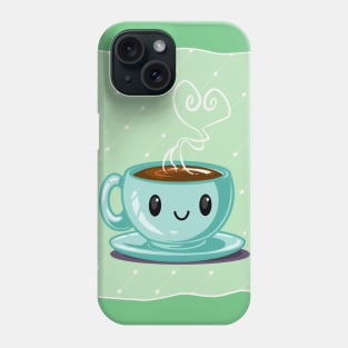 Happy Coffee Green Phone Case