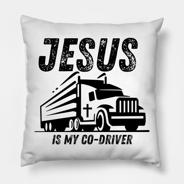 Jesus Co-driver Pillow by People of the Spoon