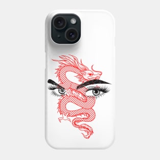 Red dragon eye Phone Case