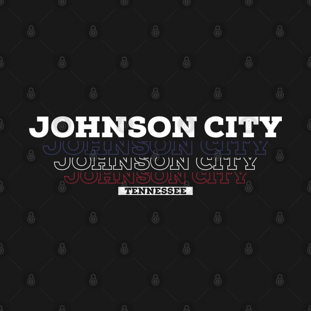 Johnson City Tennessee USA Vintage by Zen Cosmos Official