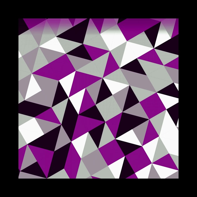 Asexual Pride Tilted Geometric Shapes Collage by VernenInk