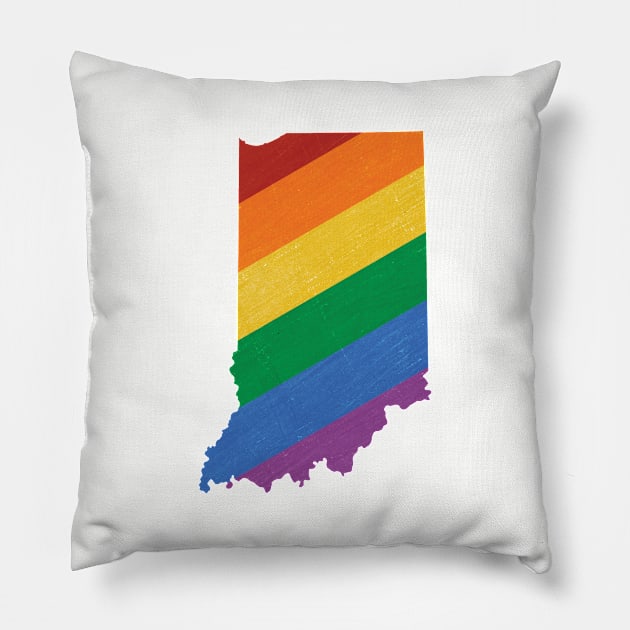 Indiana Pride Pillow by juniperandspruce