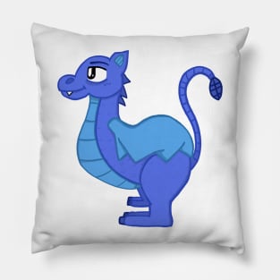 Blue Baby Dragon Pillow