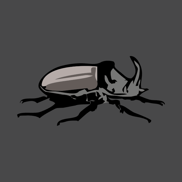 Rhinoceros beetle (Oryctes nasicornis) by RosArt100