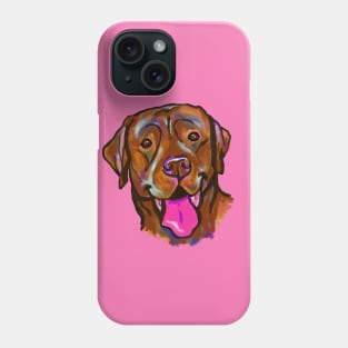 The Happy Chocolate Lab Love of my Life Phone Case