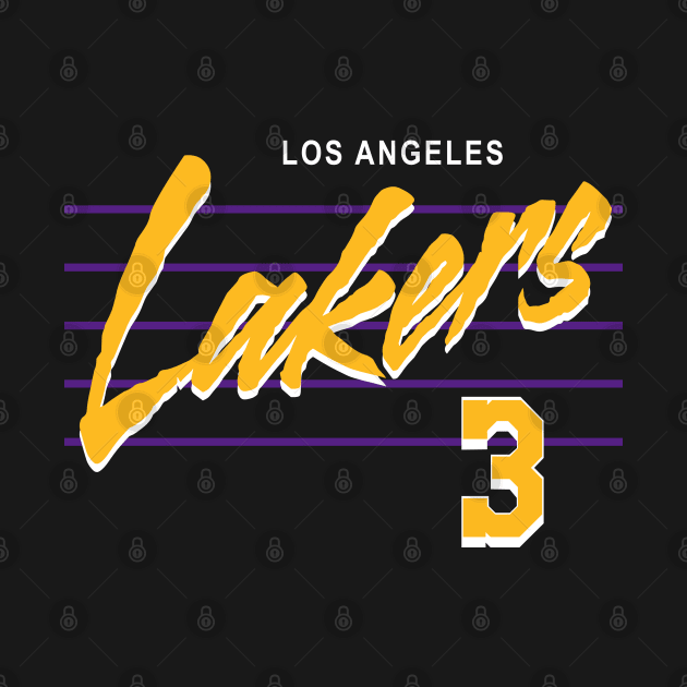 Lakers Retro Script Davis by 730