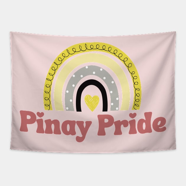 Pinay Pride Filipino Rainbow Tapestry by CatheBelan