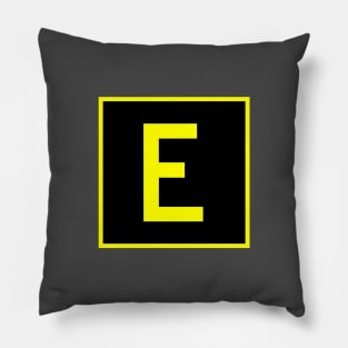 E - Echo - FAA taxiway sign, phonetic alphabet Pillow