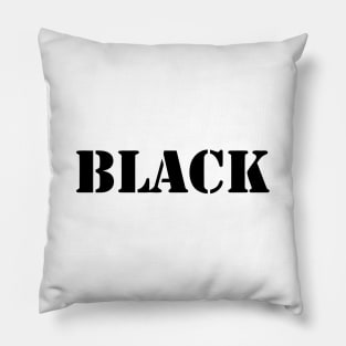 BLACK Pillow