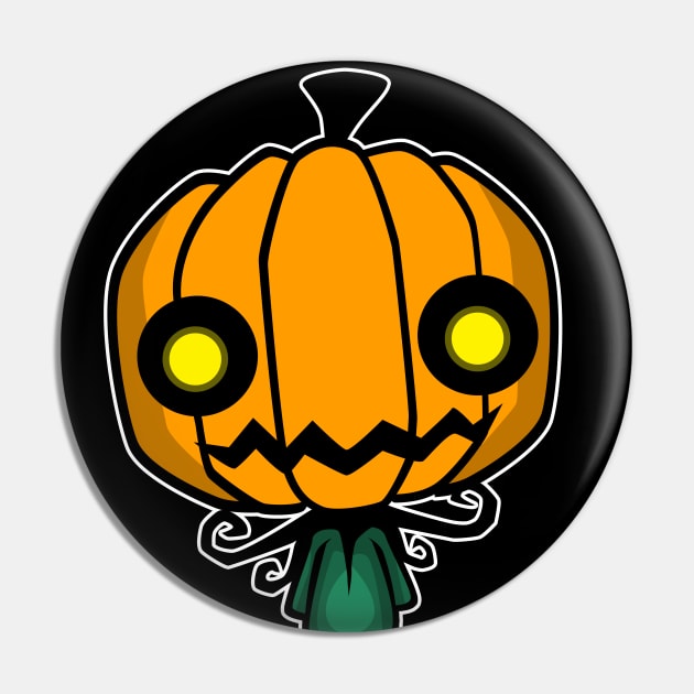 Pumpkin Monster Pin by VooDudeDesigns