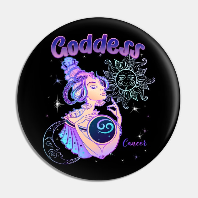 Zodiac Cancer Goddess Queen Horoscope Pin by The Little Store Of Magic