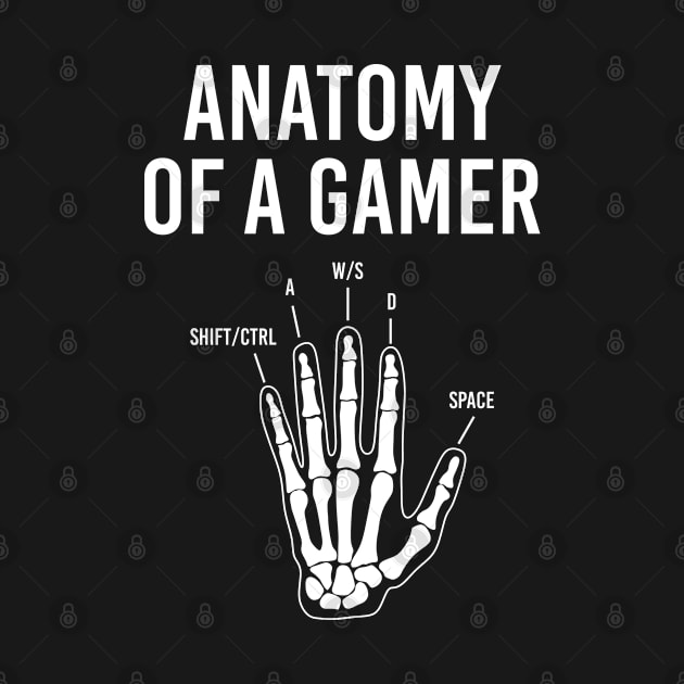 Anatomy Of A Gamer Skeleton Gamer Hand by Chiko&Molly