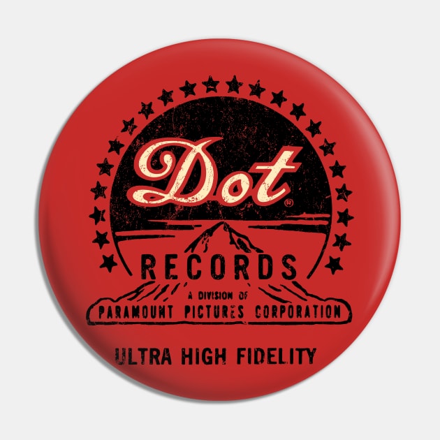 Dot Records Pin by MindsparkCreative