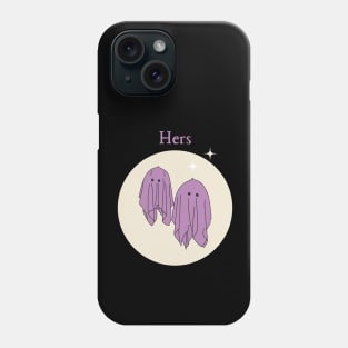 Hers Ghost Couple style 4 Phone Case