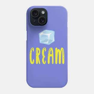 Ice cream, ice cube Phone Case