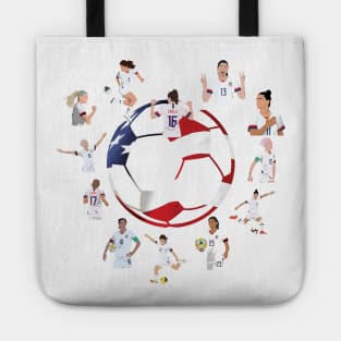 USWNT Heart USA Flag Soccer Ball Tote