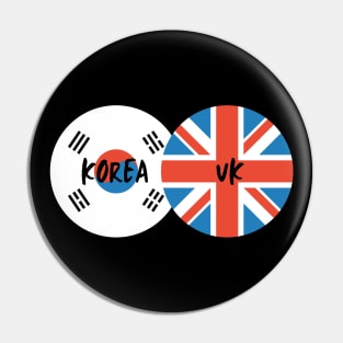 Korean British - Korea, United Kingdom Pin