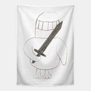 Knight Duck Tapestry